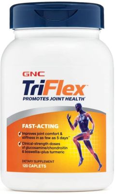 GNC TriFlex à action rapide | Améliore le confort et la rigidité des articulations | 120 comprimés