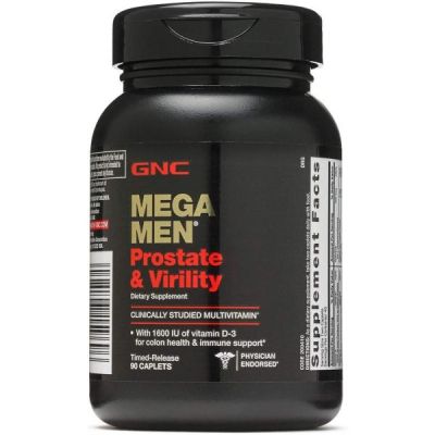 GNC Mega Men Prostate et virilité, 90 caplets, soutient la santé sexuelle